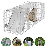 Tierfreundliche Lebendfalle Maus Ratte Marder Katze Siebenschläfer in 61x19x21cm, Mausefalle Lebend...