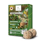 LERAVA® Meisenknödel mit Netz - [Für alle Singvögel] - 65 Stück - Ganze Getreideflocken &...