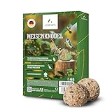 LERAVA® Meisenknödel mit Netz - [Für alle Singvögel] - 65 Stück - Ganze Getreideflocken &...