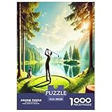 Golf 1000-teilige Puzzle Schwer Pädagogisches Spielzeug Für Erwachsene Und Kinder Ab 14 Jahren,...