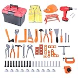 Ldbuejiaja Pretend Play Tool Set Für Kinder STEM Tool Box Spielzeug Interaktion Builder Kits...