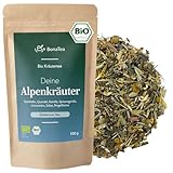 BIO Alpenkräuter Tee mit Kamillenblüten, Löwenzahn, Salbei und weiteren frischen Kräutern aus...