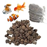 Hamiledyi Aquarium-Filtermedien, Bio-Kugeln, Keramikringe, Medien mit Netzbeutel für Aquarium und...