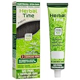 Herbal Time Natürliche Haarfarbe mit Henna Farbe Natürliches Schwarz Nº 7 | Henna haarfarbe |...