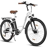 ELEKGO E-Bike 28-Zoll-Elektrofahrrad, 7-Gang-Damenfahrrad, E Bike für die Stadt, LCD-Display, mit...