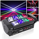 LED Bühnenlicht Spider Moving Head RGBW Partylicht Musikgesteuert/Dj Controller 512 Dmx Licht for...