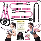 Schlingentrainer, Sling trainer für ein Ganzkörpertraining, Schlingentrainer für zuhause mit...