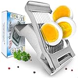 Egg the Ripper® Eierschneider Edelstahl - Eiertrenner aus Aluminium + rostfreien Edelstahl-Drähten...