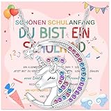 ELF-GRETTER Einschulung Mädchen Schultüte Geschenk, Schulanfang Mädchen Schutzengel Halskette,...