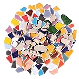 EXCEART 200G Bunt Mosaik Steine Keramik Mosaiksteine Zum Basteln Bruchmosaik Mosaikfliesen...