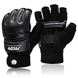 FitsT4 Sports MMA Handschuhe Boxhandschuhe gepolstert, Trainingshandschuhe Boxsack Sandsack...