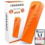 Gakago Spaltkeil für Holz - Kraftvoller Drehspaltkeil mit starker Spaltwirkung - Geschmiedeter...