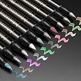 Metallic Brush Pen Set - ANYUKE 10 Farbe Metallic Marker Stifte für Fotoalbum, Gästebuch Hochzeit,...