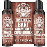 Viking Revolution - Bartshampoo & Conditioner Set - Erweicht, Glättet & Stärkt den Bartwuchs -...
