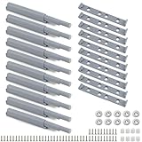 QWORK® 10 Stück Push to Open Türöffner, Softclose Türdämpfer für Küchenschrank Möbeltür