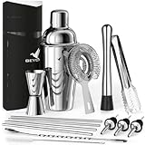 Beyond 15-teiliges Cocktail Shaker Set - Edelstahl Cocktail Set mit Bar Zubehör in Geschenkbox -...
