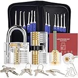 Diyife 36 Stück Lockpicking Set, [Schwierigkeit Upgrade] Dietrich Set mit 4 Transparente Schlösser...