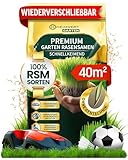 Heimwert Rasensamen schnellkeimend Sommer Turbo 1kg für 40m2 - Grassamen schnellkeimend -...