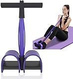 Bauchtrainer, Sit-Up Trainingsgeräte Bodybuilding Expander Ganzkörpertrainer für Zuhause 6 Tubes...