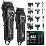 VGRPRO Haarschneidemaschine, Schnurlose Haarschneider Herren und Trimmer Herren Set, Haarschneide...