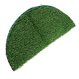 BESTYASH Künstlicher Gras Tischdecke Rund Realistisches Grün Tischmatte Abwaschbar Robust Für...