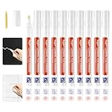 Fugenstift Weiß, 10 Stück Fugenweiß Stift für Fliesen im Badezimmer, Fugen Reparatur Stift mit...
