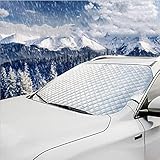 JMGRTYT Auto Windschutzscheiben Abdeckung,Ultra-Dick Schutzabdeckung Schnee EIS Frost Staub...