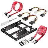 Inateck Einbaurahmen für 2,5' HDD/SSD, 2,5' auf 3,5' interner Dual Festplattenrahmen, unterstützt...