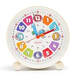HENGBIRD Kinderwecker ohne Ticken mit Nachtlicht – Lernwecker im 24-Stunden-Format, Schönes und...