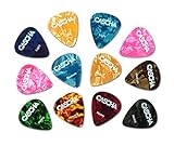 CASCHA HH 2002 Guitar Picks 12er Set - Plektrum für Akustik-Gitarre E-Gitarre Ukulele Bass -...