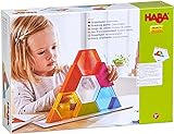 HABA 304736 - Stapelspiel Farbkristalle, Geschicklichkeitsspiel mit 14 Bausteinen zum Stapeln und...