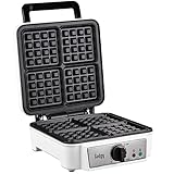 Gadgy Waffeleisen, DoppelWaffeleisen für 2 Waffeln, 1200 W, Schnelles Aufheizen & gleichmäßige...