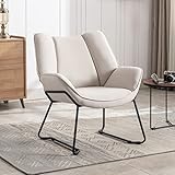 Wahson Sessel Wohnzimmer Einzelsofa Loungesessel modern Relaxsessel mit Metallbeinen, Leinen, für...