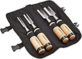 Amazon Basics 4Stück Stabiles Holzbearbeitungs-, Holzmeißel-Set aus Chrom-Vanadium-Stahl, 13 mm...