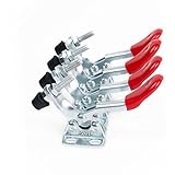 IMAGINE 4Pcs Toggle Clamp 201A Hand Tool 60Lbs,27Kg Fassungsvermögen Antislip Quick Release Metall...