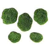 Generisch Grüne Mooskugeln, Mooskugeln für Aquarien | 5X Zubehör für die Gestaltung von...