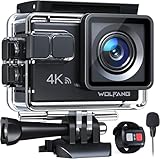 WOLFANG GA100 Action Cam 4K 20MP Unterwasserkamera WiFi 40M wasserdichte EIS Bildstabilisator...