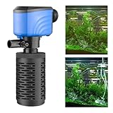 Filterpumpe für Aquarien – Teichpumpe mit Sauerstoffversorgung | Innenfilterung für Aquarien mit...