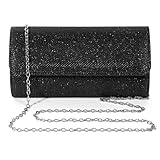 BBjinronjy Clutch, Abendtasche, Handtasche, Handtasche mit abnehmbarem Kettenriemen für Hochzeit,...