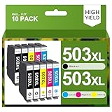 HALLOLUX 503XL Multipack 503 XL Druckerpatronen 503 Kompatibel für Epson 503 XL Multipack 503 für...