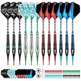 CyeeLife Dartpfeile mit Kunststoffspitze,12 Stück Soft Dartpfeile Set für Elektronische...