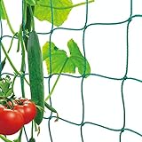 Premium Ranknetz mit großer Maschenweite für den perfekten Wachstum von Tomaten, Gurken und...