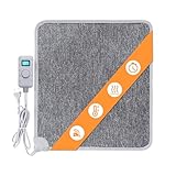 Mi-Heat Warm Feet Infrarot Heizteppich Heizmatte 50x55cm grau/anthrazit - ca. 40°C - mit...