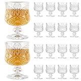 VIDETOL 18 Stück Likörgläser Bleifreies Glas, 45ml Schnapsgläser, Klares Cordial Gläser,...