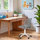 FurnitureR Kinderstuhl höhenverstellbar für Schreibtisch, ergonomischer bunter Jugendstuhl mit...