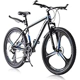 LSBIKE Mountainbike 27,5 Zoll, 21-Gang Shimano, Hardtail MTB mit Stoßdämpfer, 3-Speichen-Räder,...