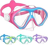 ACQCES Kinder-Schwimmbrille, Schnorchel, Tauchmaske für Jungen und Mädchen, Alter 5–15 Jahre,...