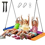 GOPLUS Nestschaukel Outdoor, Kinderschaukel mit Verstellbarer Höhe von 100 bis 180cm bis 300kg...