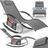 KESSER® Sonnenliege Relaxliege Schwungliege | Gartenliege | Gartenstuhl | Liegestuhl |...