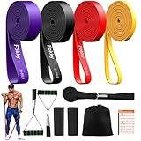 Fokky Resistance Bands Set mit 4 Widerstandsstufen, Fitnessbänder mit Türanker, Griffen,...